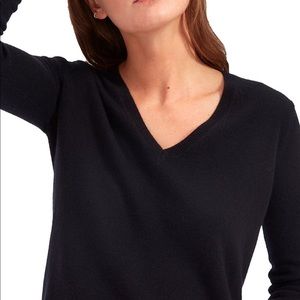 Everlane Cashmere V-Neck Sweater Navy